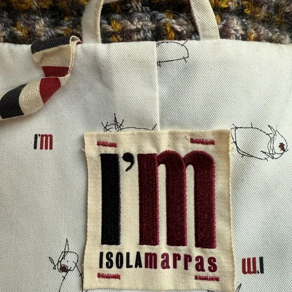 Italian Designer ISOLAMARRAS Vintage
Green Yellow Tweed Blazer with Fringe Trim - Picture 3 of 8